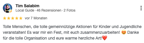 KuJu im Wiedtal Rezension auf google.de von Tim Salabim